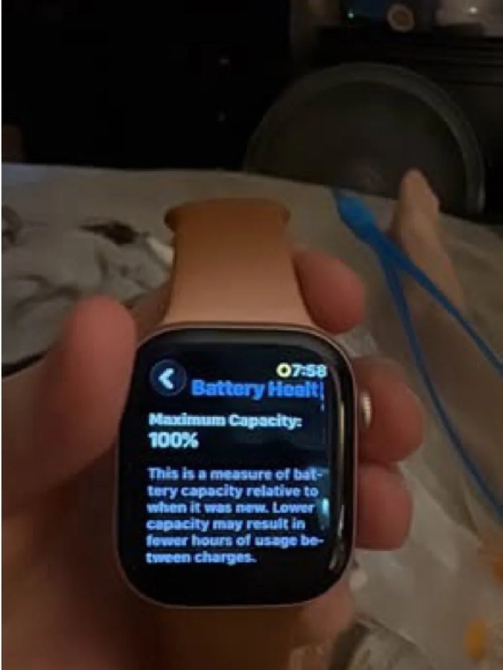 Apple Watch Series 10 46mm in Rose Gold Aluminum Case. NO SCRATCHES